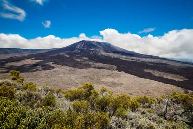 Volcanic landscape of Piton de la Fournaise, Réunion