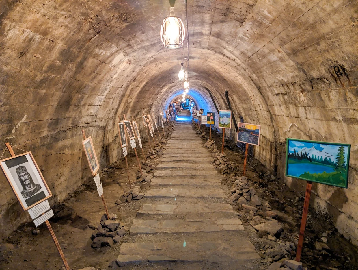 The brick tunnel at Leghvtakhevi in Old Tbilisi