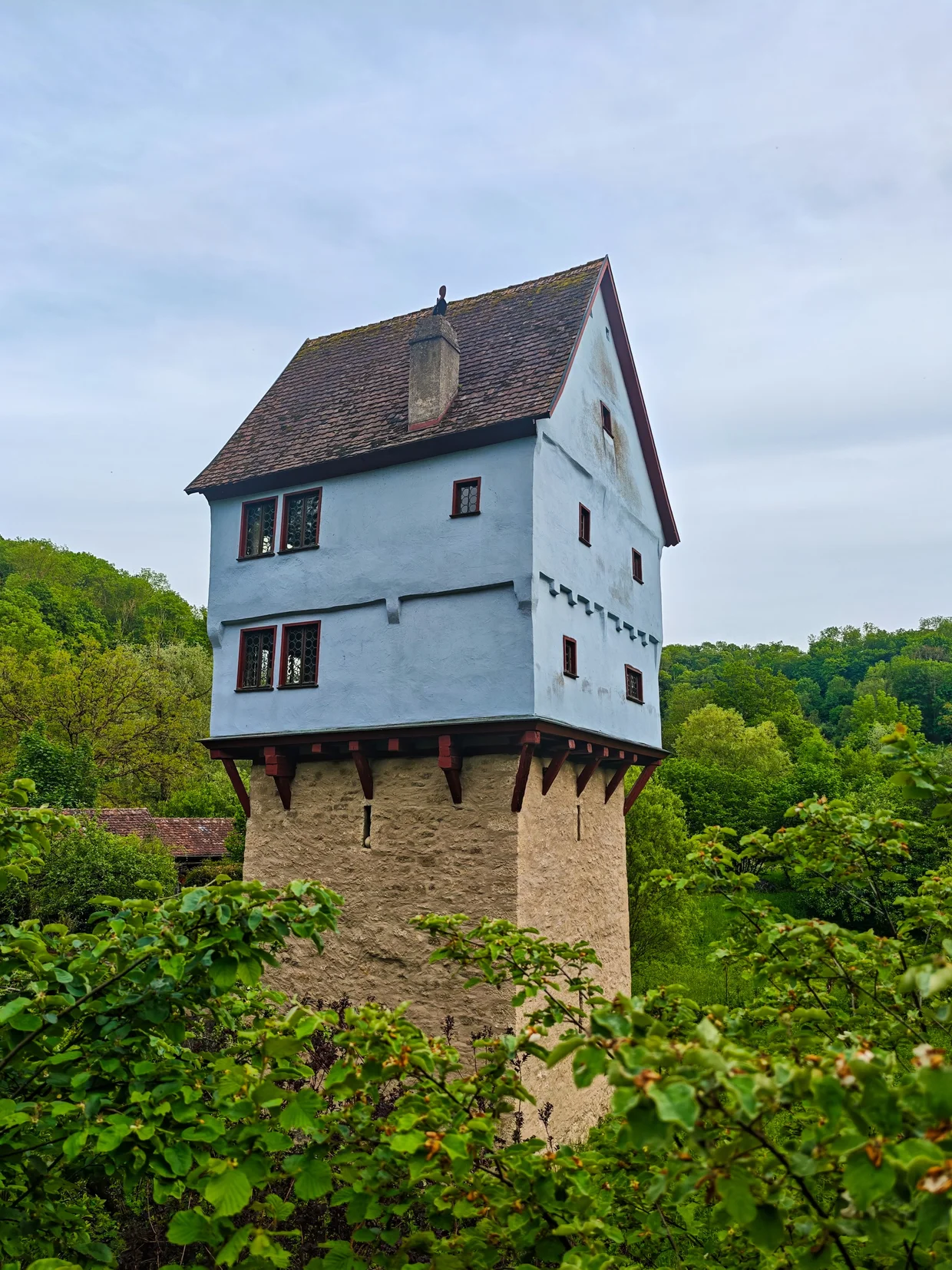 The Topplerschloesschen tower-house in the valley