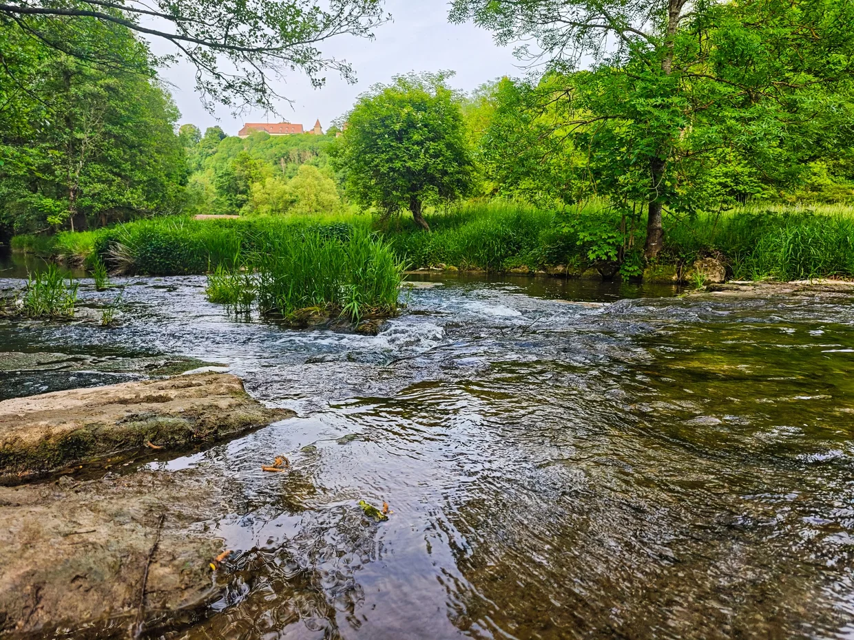 The Tauber river below Rothenburg