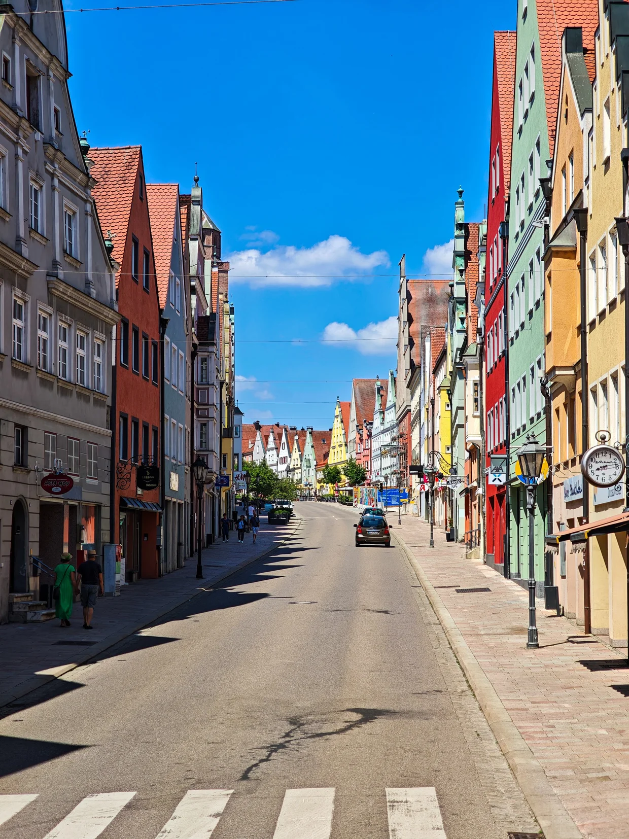 The Reichsstrasse, the "famous" street; pleasant, not stunning