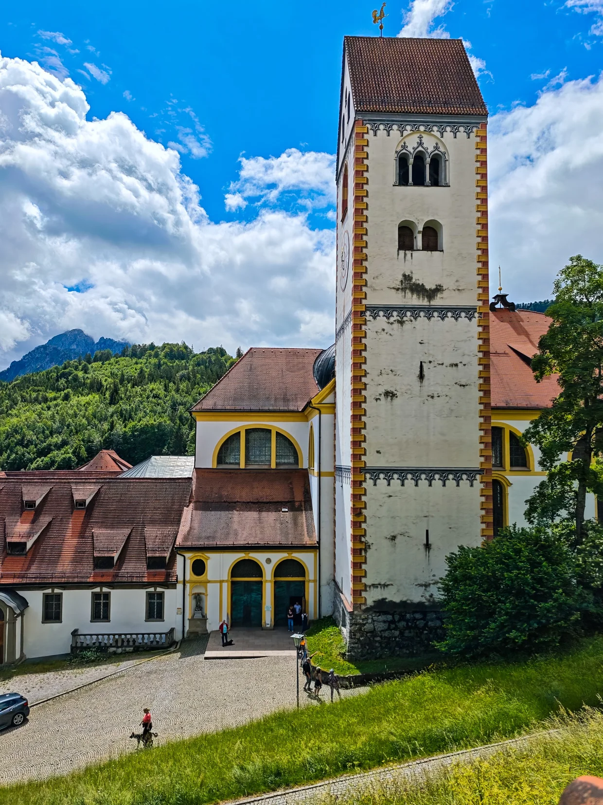 The St. Mang basilica tower above the monastery