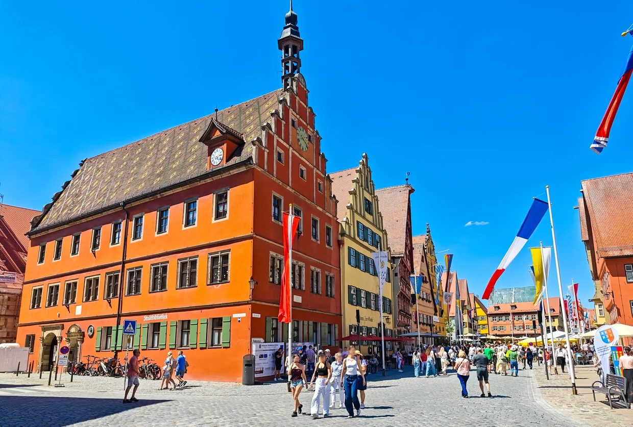 Marktplatz set up for the Heimattag der Siebenbuerger Sachsen