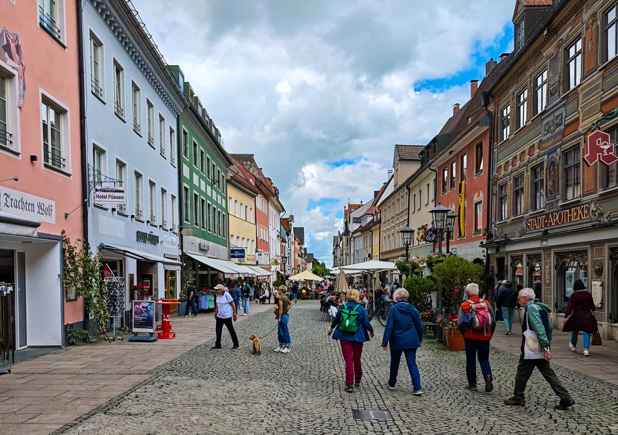 The Reichenstrasse, Fuessen's pedestrian shopping street