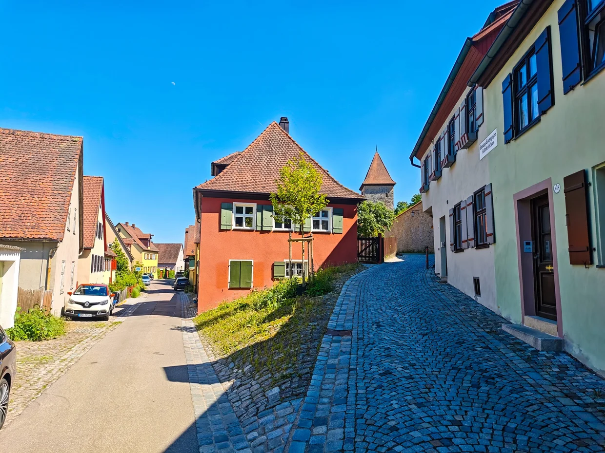 Wooden bridge to gate tower