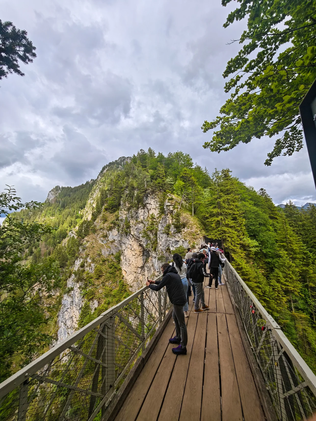 Neuschwanstein seen from the Marienbruecke