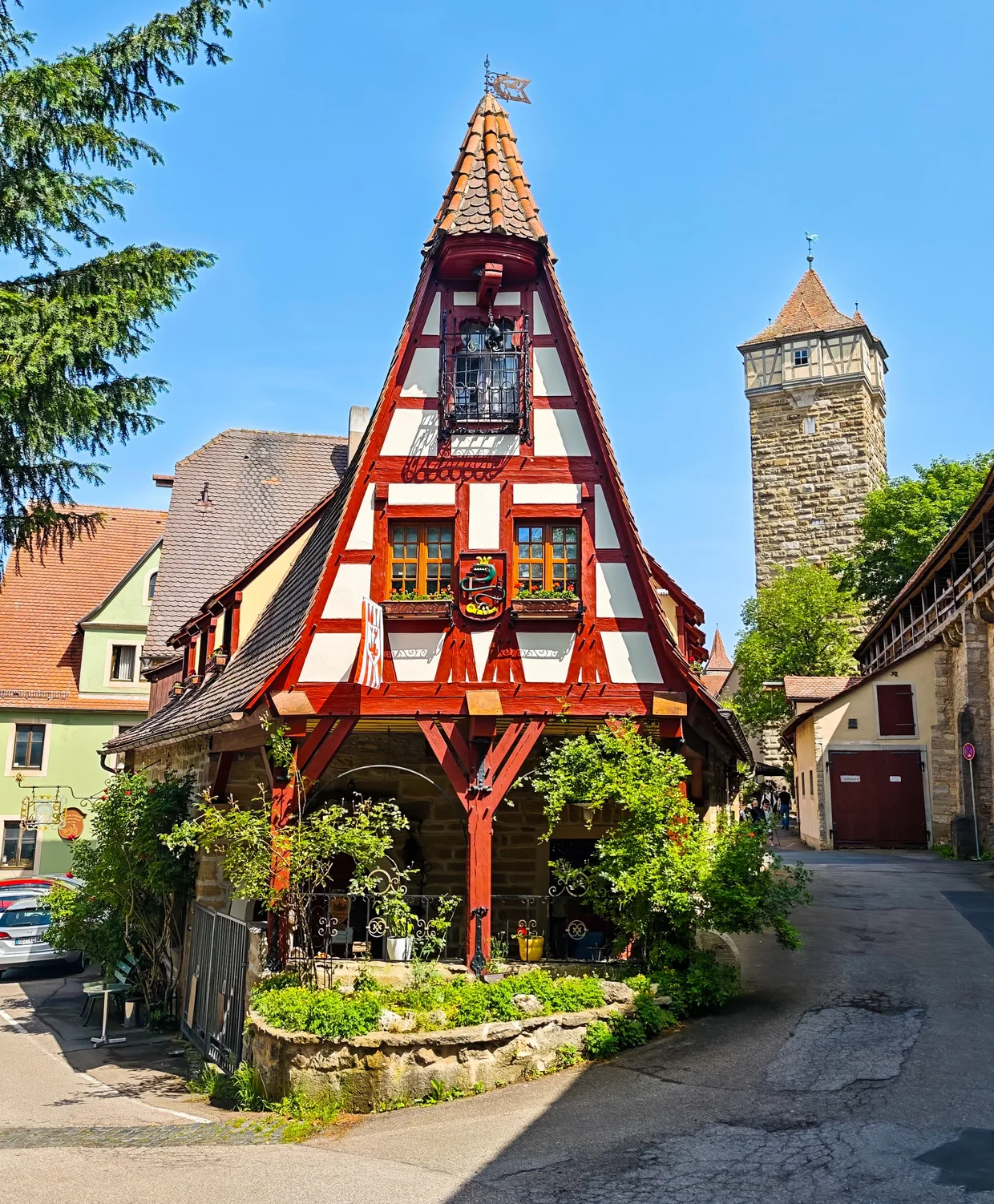 The Gerlachschmiede forge with the Roederturm behind