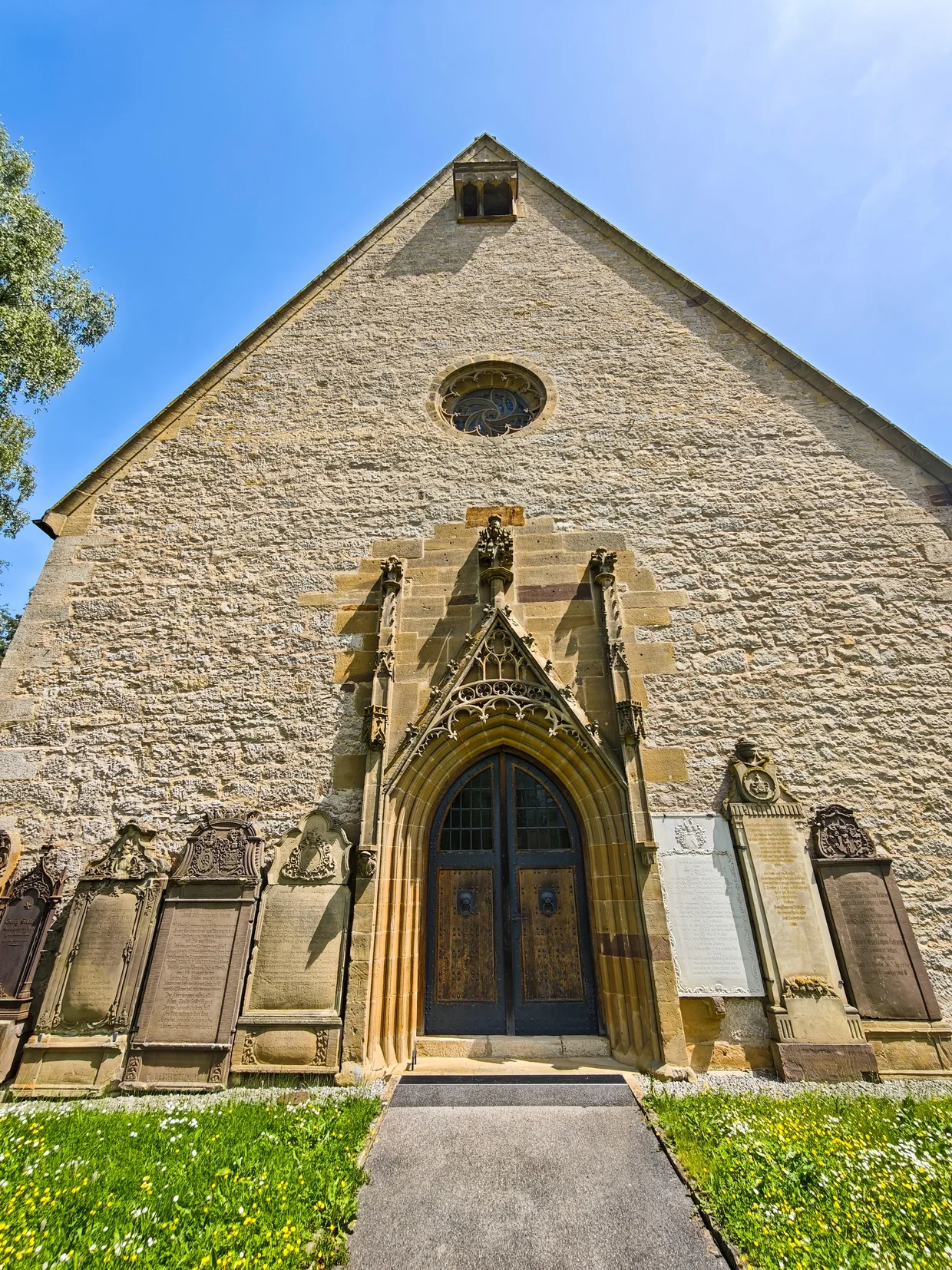 The Gothic portal of the Herrgottskirche