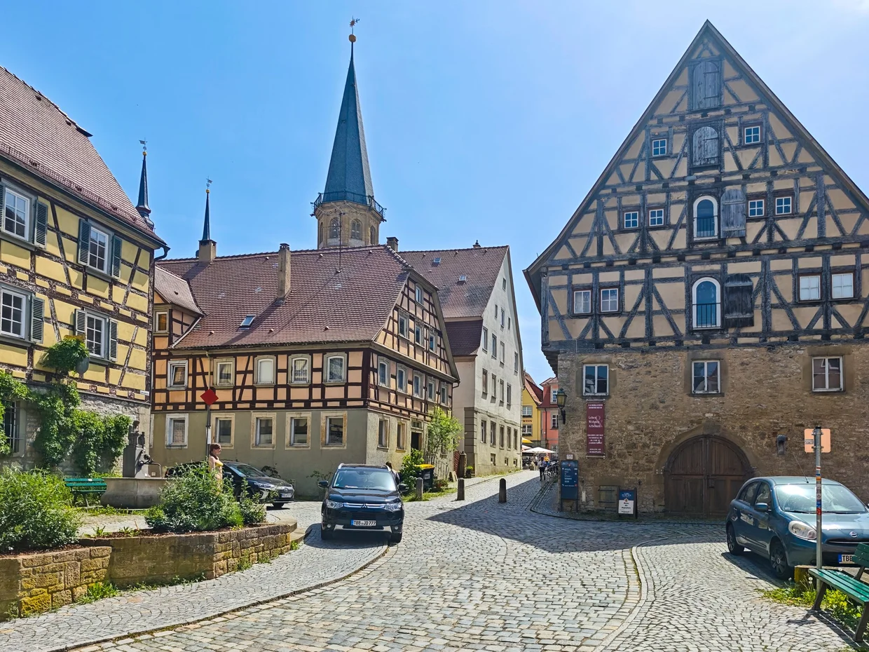 The Marktplatz with the church spire