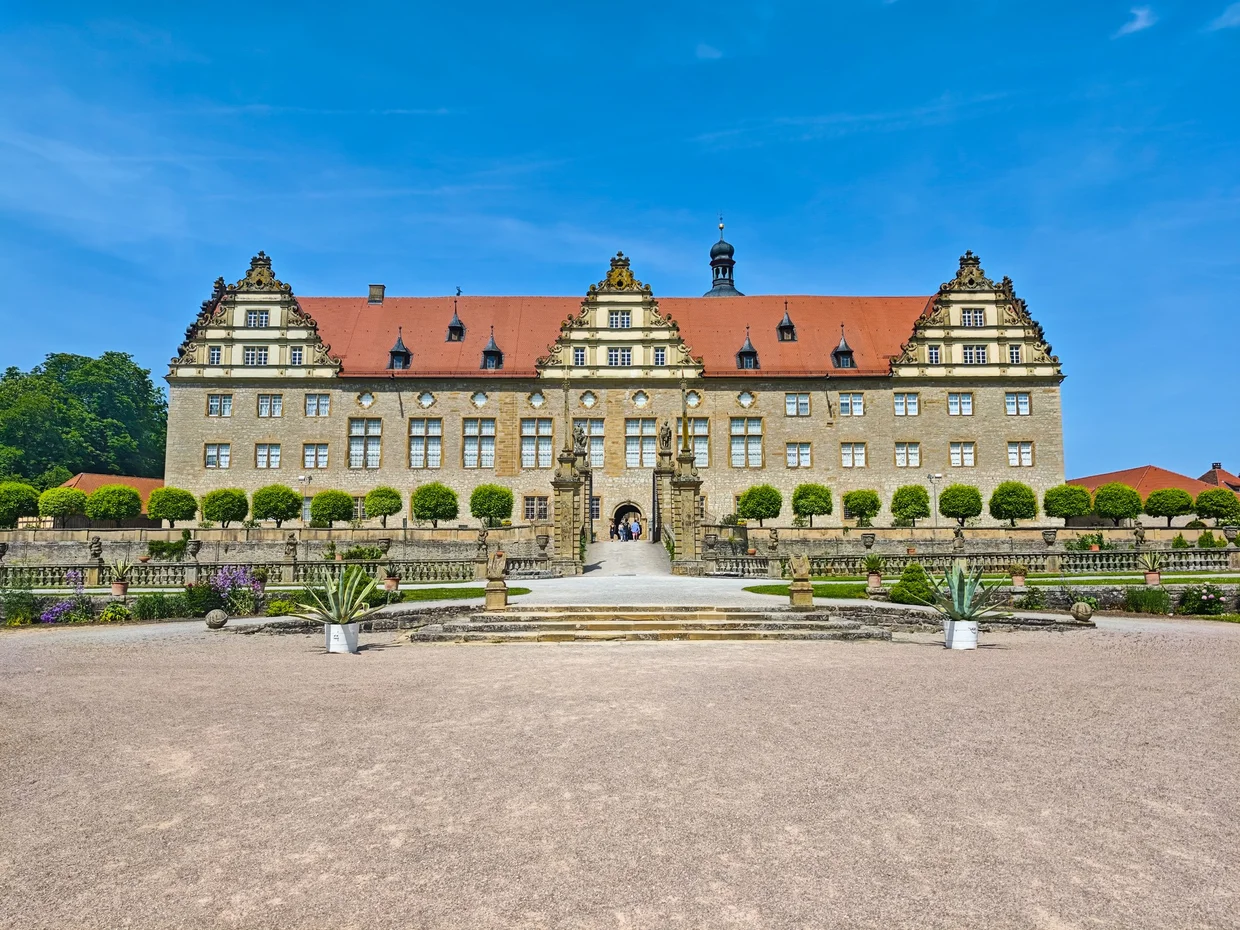 The main facade of Schloss Weikersheim