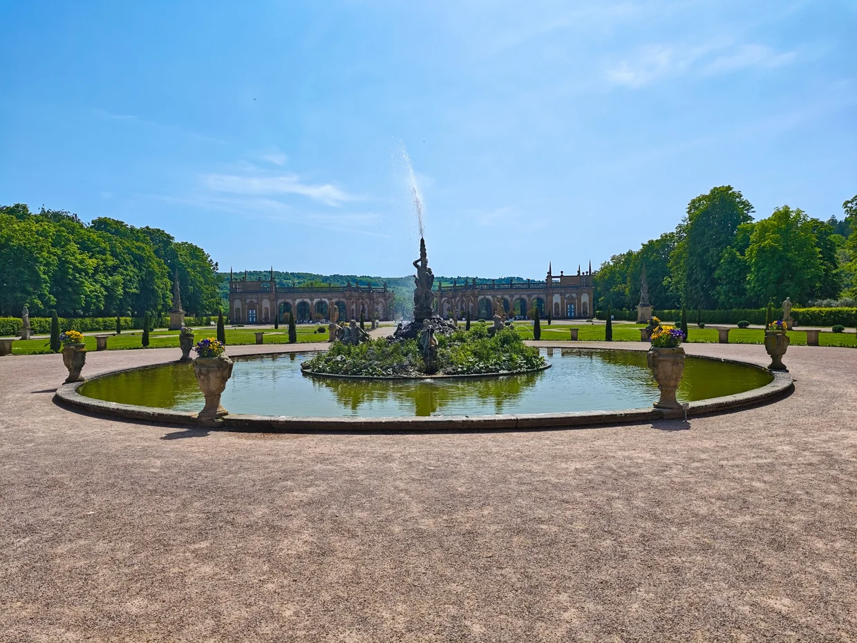 Garden fountain with Hercules, Weikersheim