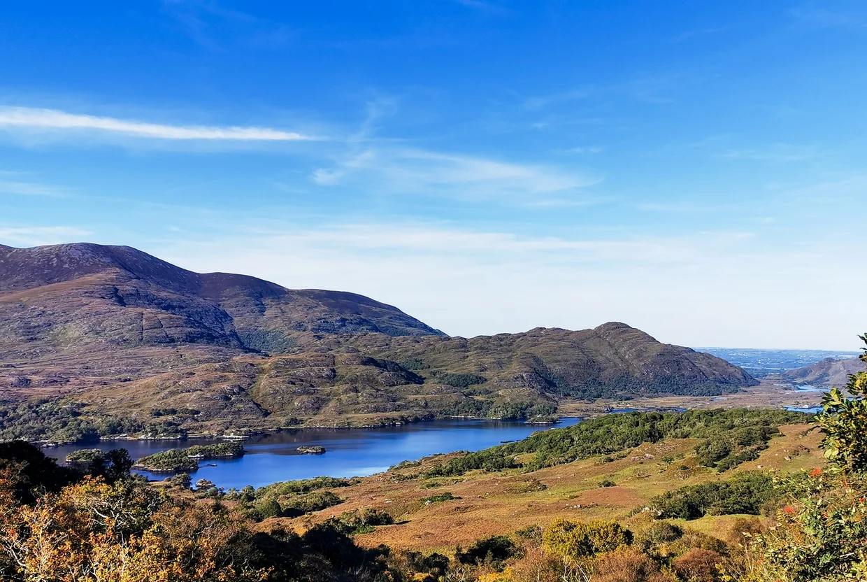 The Killarney lakes and mountains seen from Ladies' View