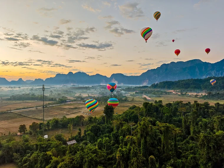 Landscape view in Laos