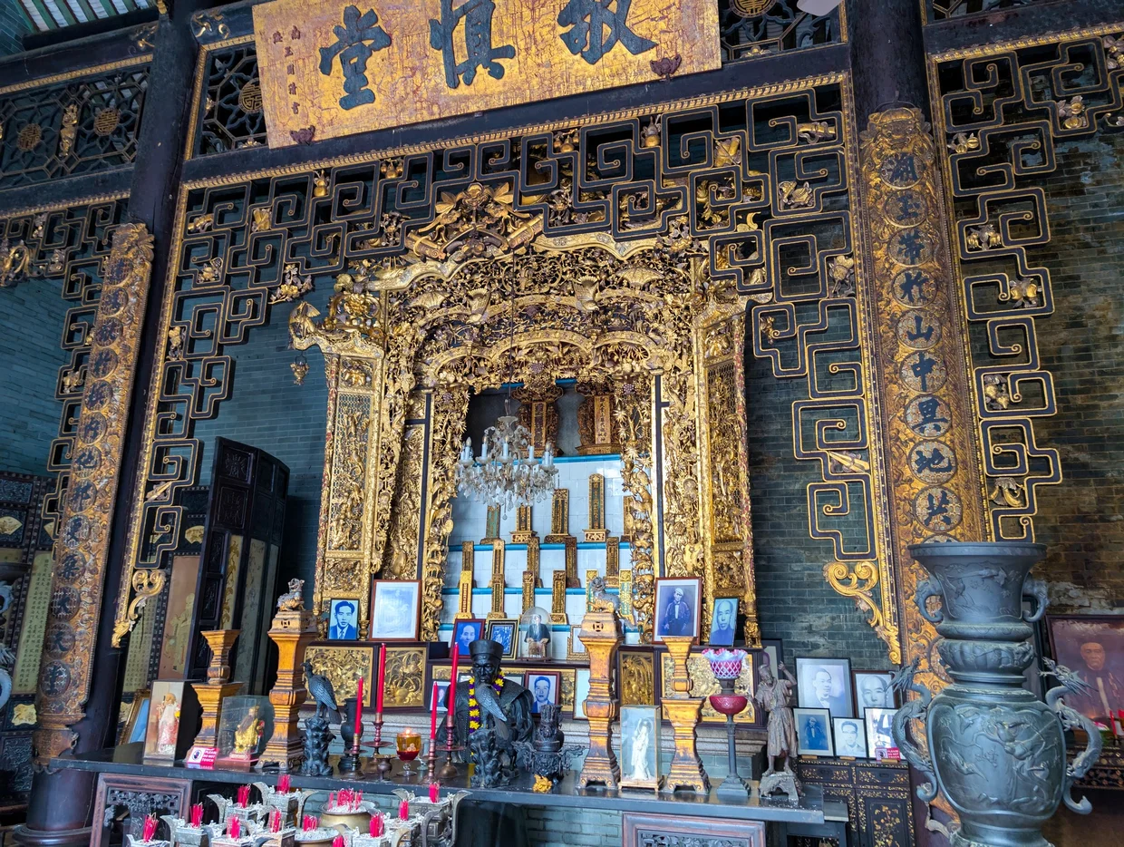 Inside the main hall