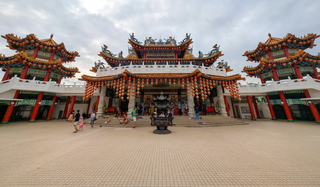The temple from a wider angle
