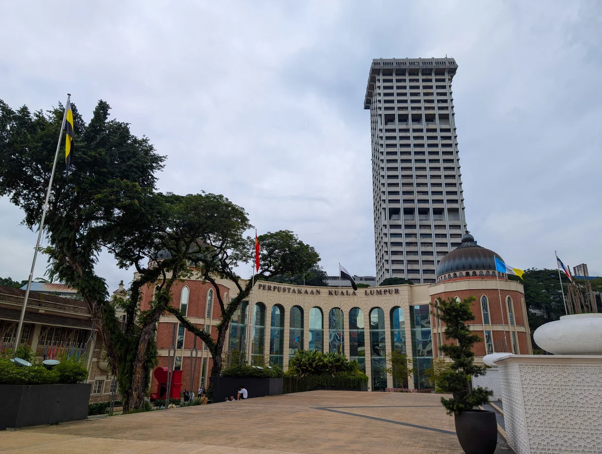 The lawn from the Royal Selangor Club side