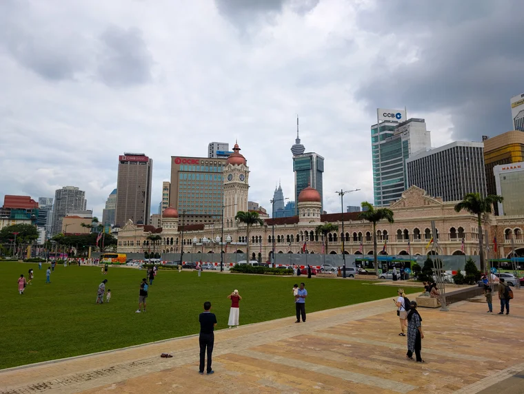 Merdeka Square and the Sultan Abdul Samad Building in Kuala Lumpur