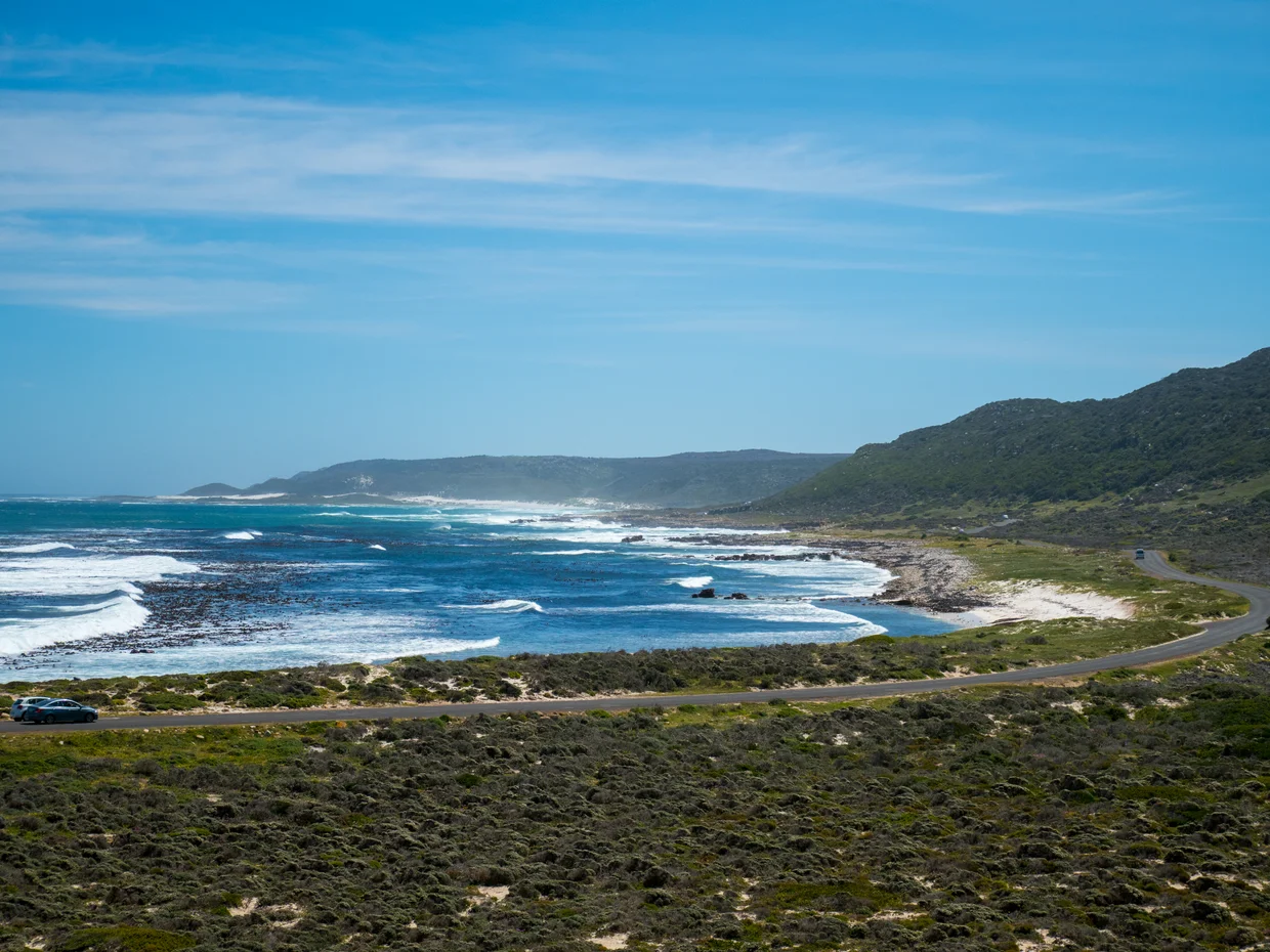 The Cape Peninsula coastline near Cape Point