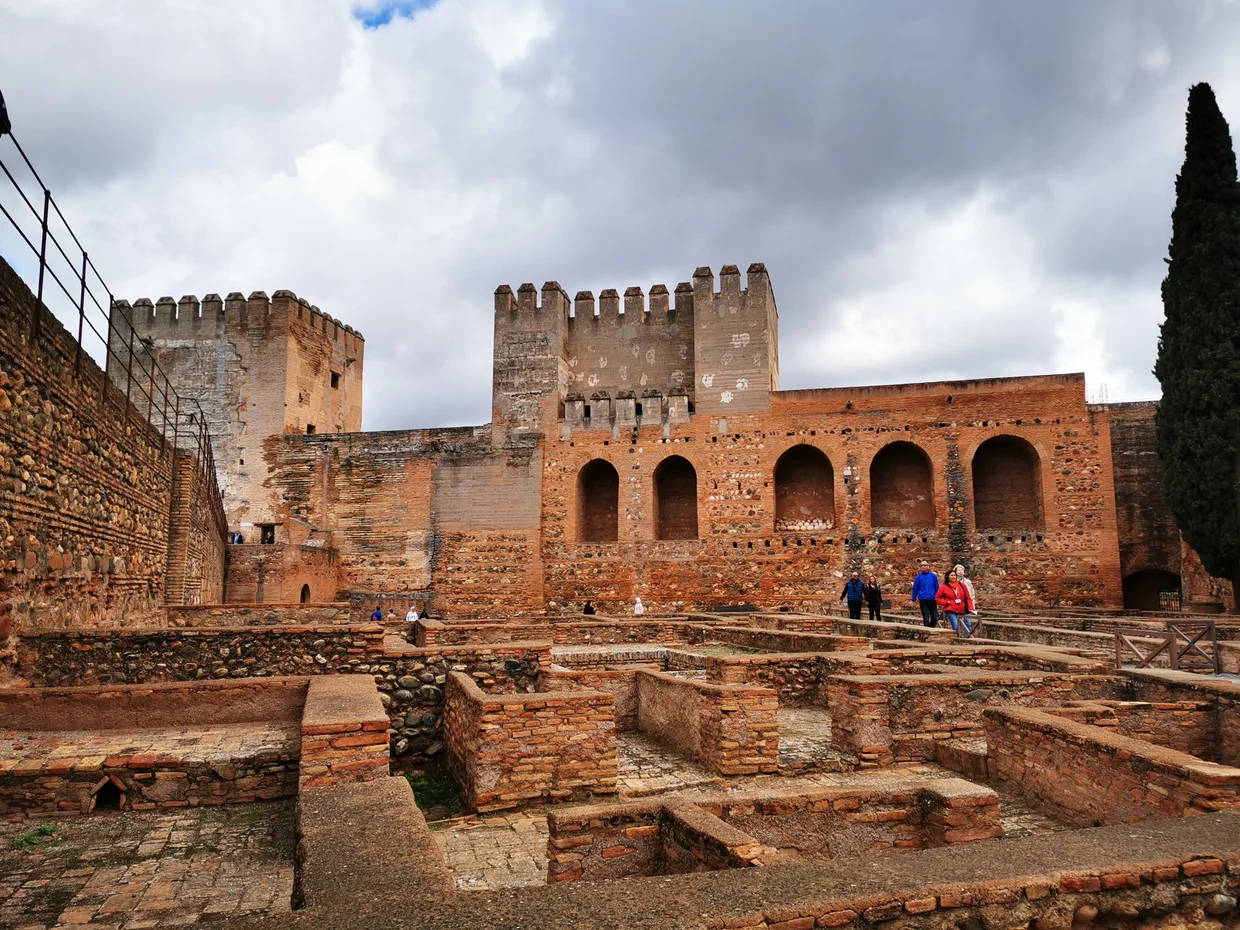 Alcazaba fortress ruins and watchtower