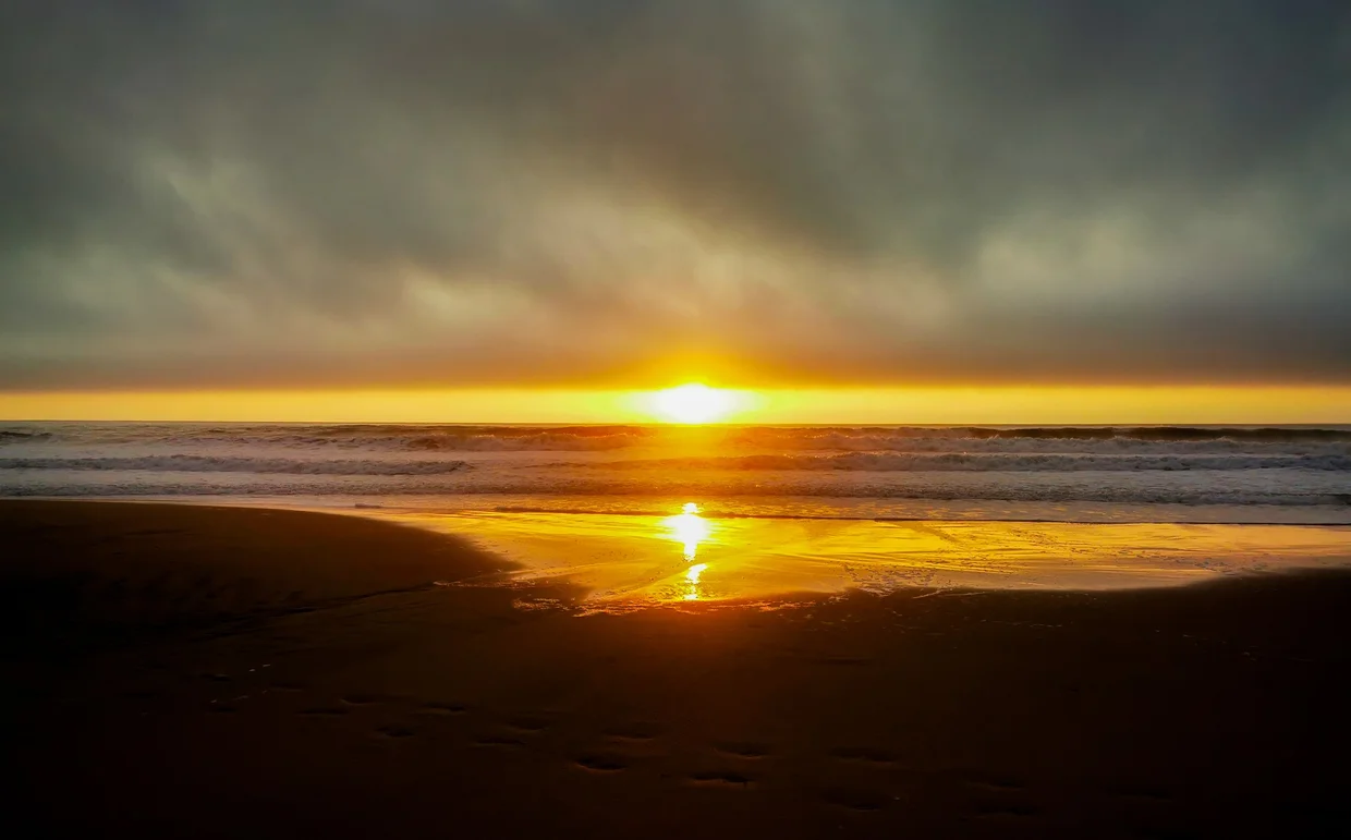 Sunset on the Costa de la Luz, where the Atlantic does its best work