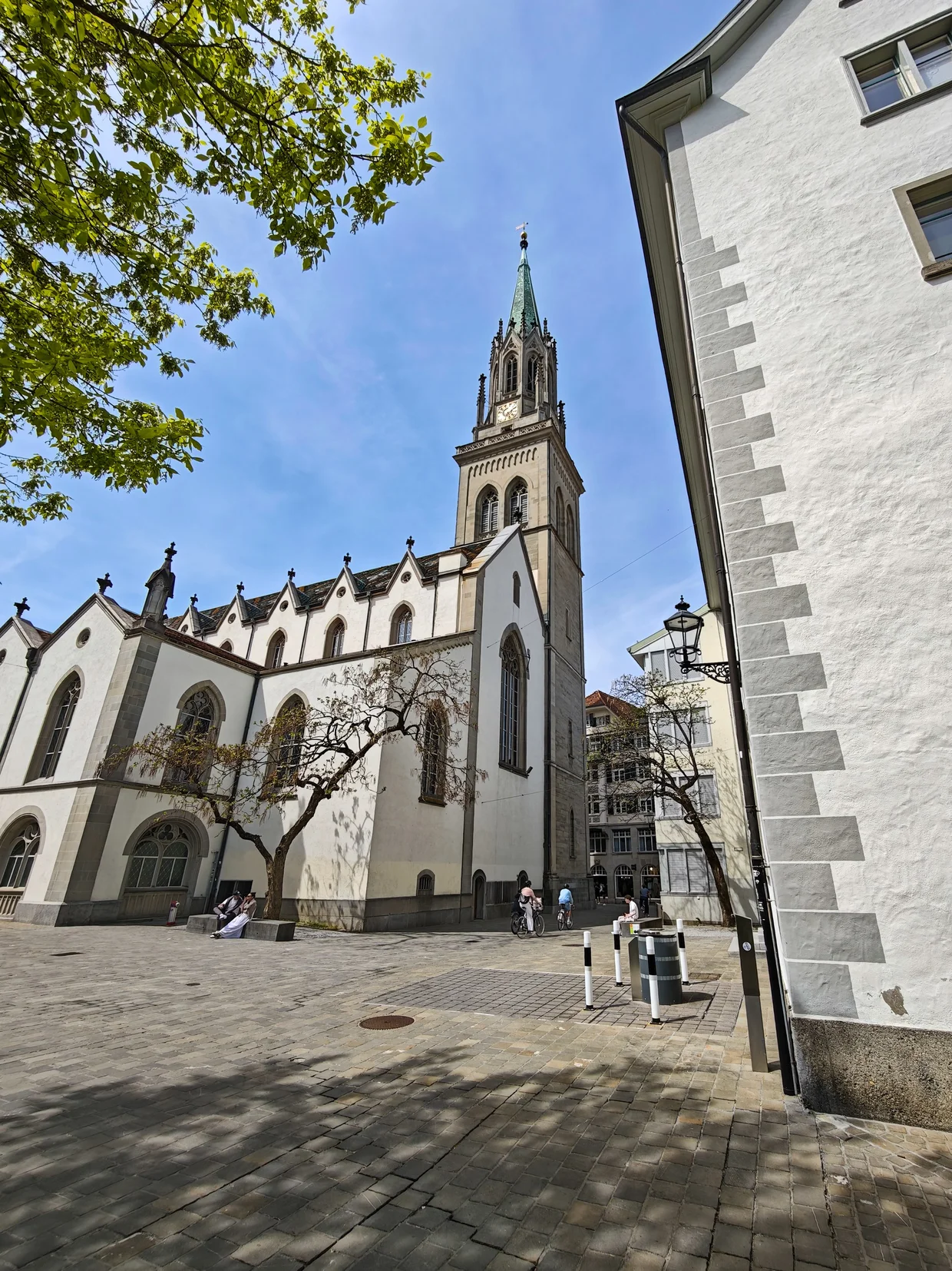 St. Laurenzen Church with its slim green spire