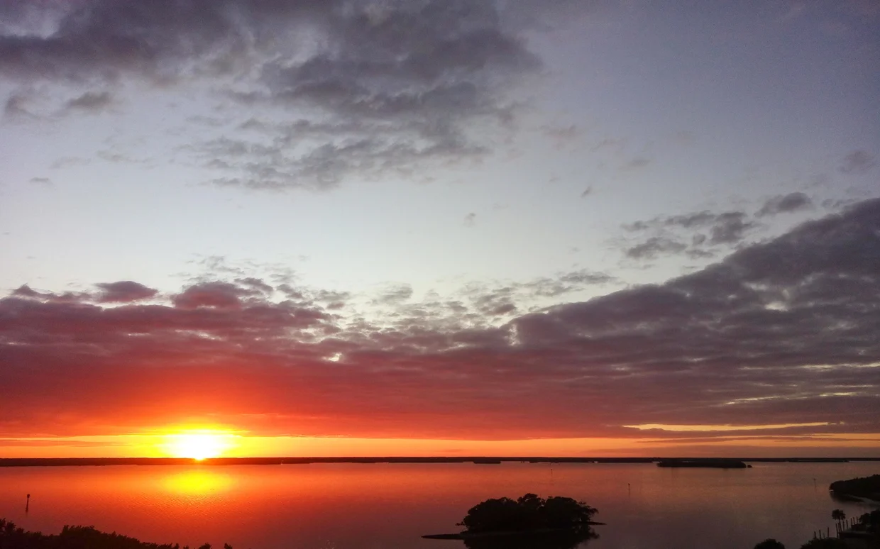 Sunset over the Gulf